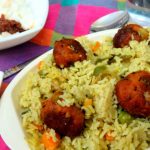Green Pea Pulao With Paneer Koftas