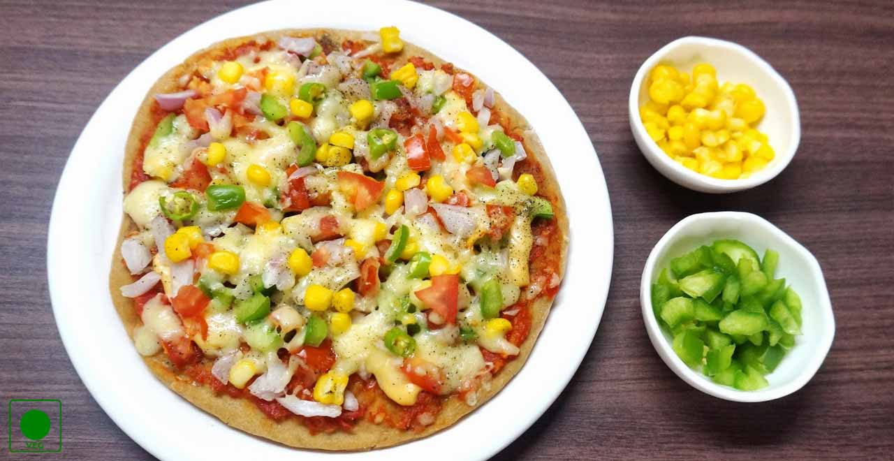 Vegetable Cheese Pizza Recipe RasoiMenu A Collection of Tasty Recipes For Foodies
