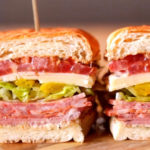 Italian Chicken Salami Club Sandwich