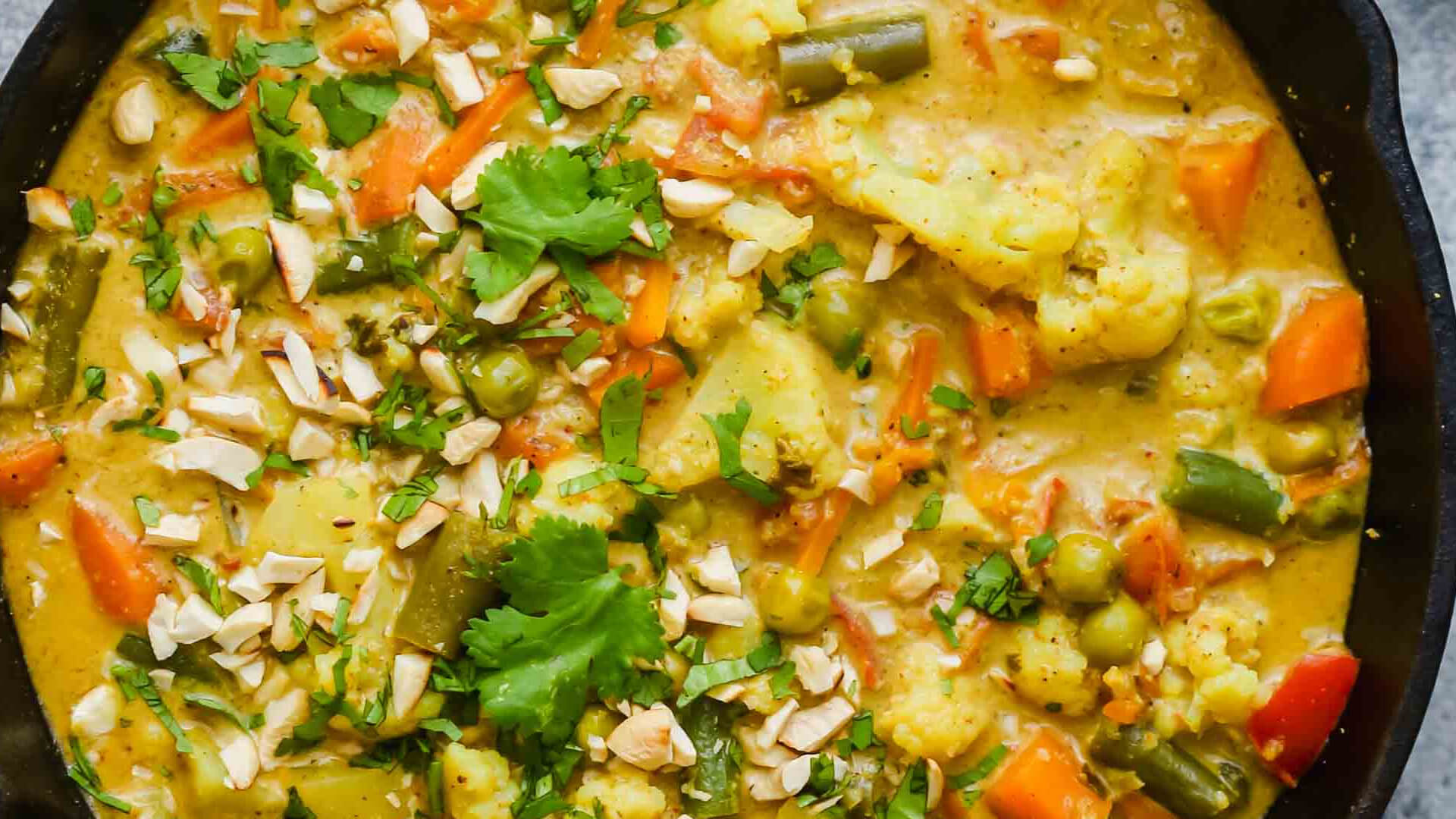 Vegetable Navratan Korma Recipe RasoiMenu A Collection of Tasty