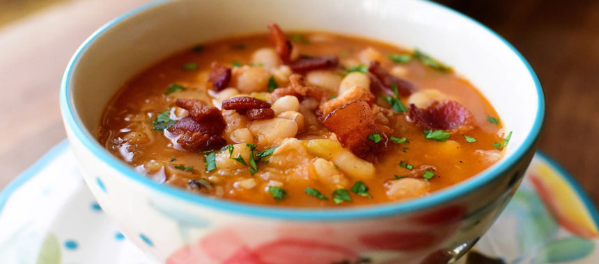 Bean and Bacon Soup Recipe – RasoiMenu | A Collection of Tasty Recipes ...