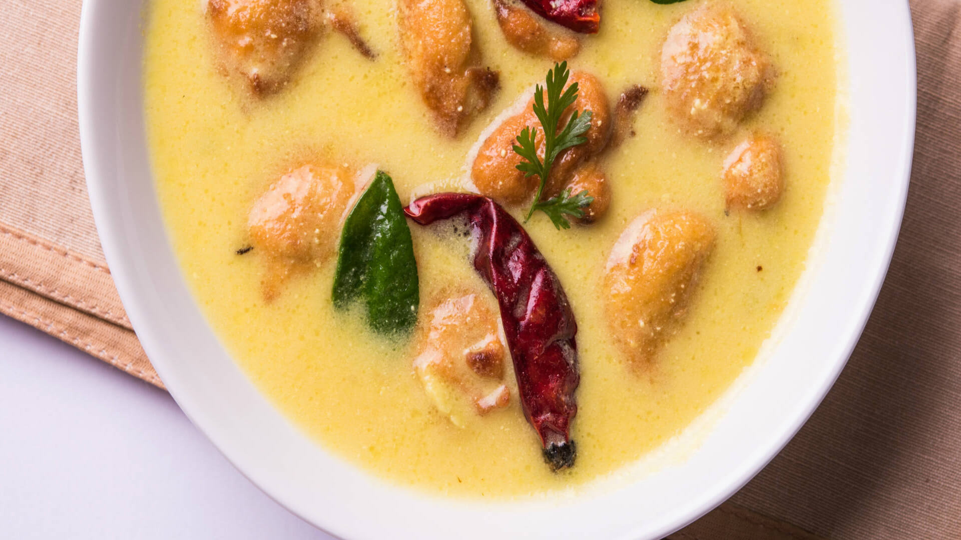 Punjabi Kadhi with Rice Balls Recipe RasoiMenu A Collection of