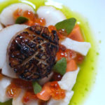 Steamed Egg with Scallops and Caviar